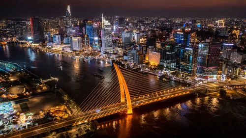 Công trình Cầu Ba Son trở thành công trình góp phần làm thay đổi diện mạo đô thị Thành phố Hồ Chí Minh hiện đại. (Ảnh: THÀNH ĐẠT)