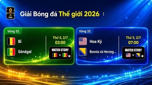 Lịch thi đấu World Cup 2026 ngày 1/7.