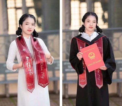 Em Huỳnh Diễm My, học sinh Trường THPT số 1 Nguyễn Công Trứ, thủ khoa khối B00 Kỳ thi tốt nghiệp THPT năm 2026 với ba điểm 10.