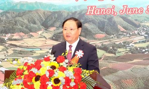 Ông Lê Minh Ngân - Bí thư Tỉnh ủy Lai Châu - phát biểu bế mạc hội nghị.