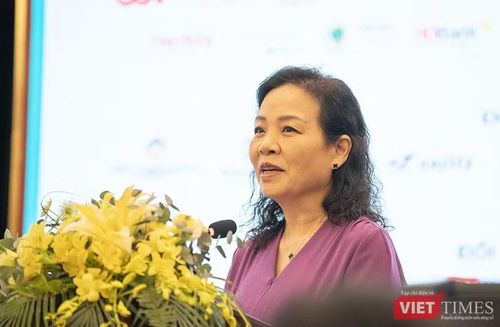 Bà Ngô Phương Lan, Chủ tịch Hiệp hội Xúc tiến Phát triển Điện ảnh Việt Nam. Ảnh XM.