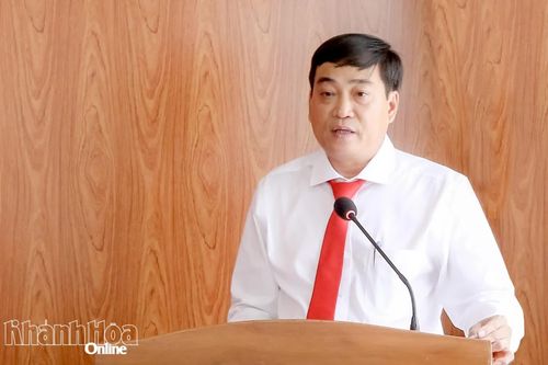 Ông Võ Minh Tâm phát biểu nhận nhiệm vụ.