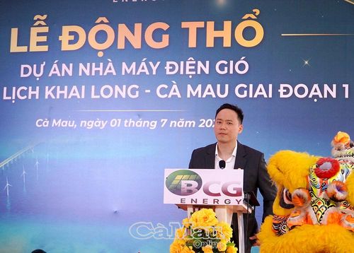 Ông Tan Bo Quan (Andy), Tổng Giám đốc Công ty Cổ phần BCG Energy cam kết đảm bảo tiến độ dự án.