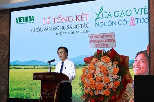Ông Ngô Văn Đông - Tổng Giám đốc Công ty CP Phân bón Bình Điền phát biểu tại buổi lễ - Ảnh: VGP/LT