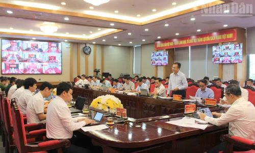 Cuộc họp được tổ chức trực tuyến tới các xã của tỉnh Sơn La.