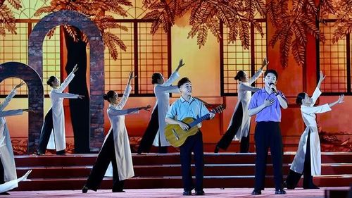 Một tiết mục trong chương trình. (Ảnh: Phương Nghi)