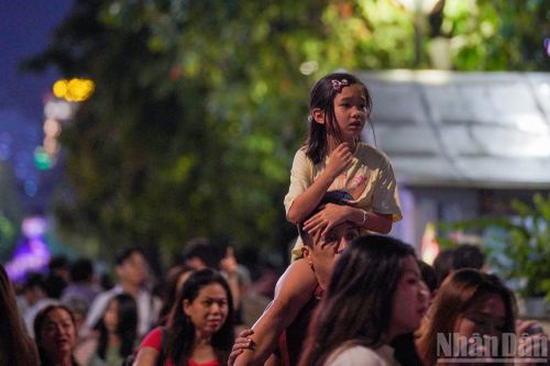 Trước thời điểm diễn ra sự kiện, khu vực trung tâm Thành phố Hồ Chí Minh xuất hiện cơn mưa lớn. Tuy nhiên, thời tiết không làm giảm không khí háo hức khi từ người cao tuổi đến trẻ nhỏ đều kiên nhẫn chờ đợi.