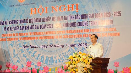  Đồng chí Phạm Văn Thịnh, Phó chủ tịch UBND tỉnh Bắc Ninh phát biểu tại sự kiện. Ảnh: HUYỀN TRANG 