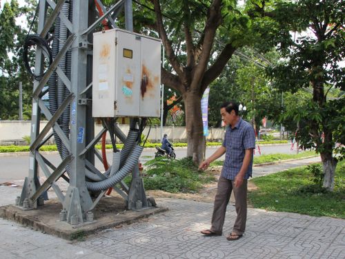 Vị trí nơi ông Nguyễn Minh Đa phát hiện 8 hài cốt liệt sĩ tại ngã ba Trường Chinh - Hàm Nghi.