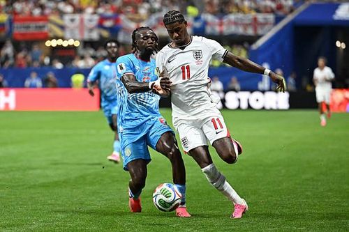 Marcus Rashford - 6.3 điểm: Trải qua một trận đấu nhạt nhòa, thường xuyên xử lý lỗi nhịp và không tạo được áp lực cần thiết lên hàng thủ đối phương. Ảnh: Getty Images.