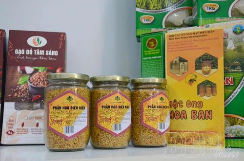 Hợp tác xã Ong mật Điện Biên tạo ra nhiều sản phẩm từ mật ong.