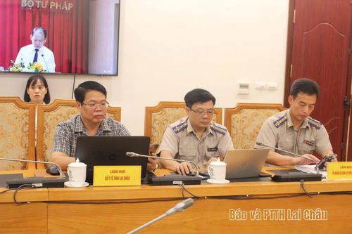 Đại biểu dự hội nghị tại điểm cầu tỉnh.