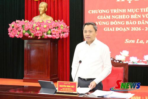 Đồng chí Nguyễn Đình Việt, Phó Bí thư Tỉnh ủy, Chủ tịch UBND tỉnh chủ trì cuộc họp.
