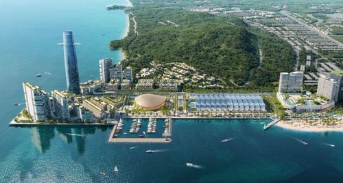 Phối cảnh cụm dự án phục vụ APEC 2027 đang được Sun Group triển khai tại Phú Quốc. Ảnh: Sun Group