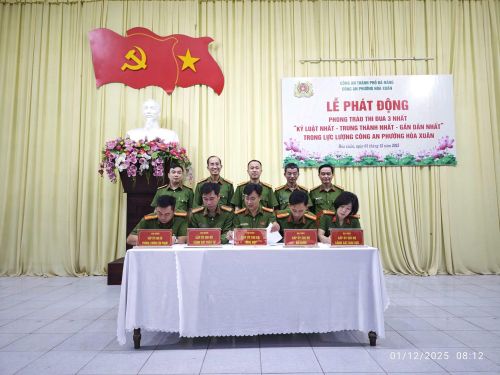 Những chương trình vì cộng đồng của Công an phường Hòa Xuân góp phần hiện thực hóa phương châm "Kỷ luật nhất - Trung thành nhất - Gần dân nhất".