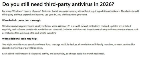  Microsoft đã xóa bài đăng này, nhưng lời khuyên trong đó không gây tranh cãi và vẫn chính xác. Ảnh chụp màn hình bởi Ed Bott/ZDNET 