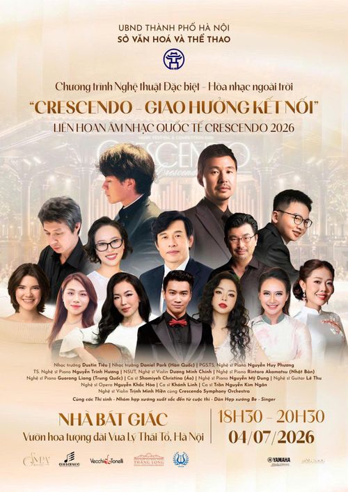 Danh sách các nghệ sĩ tham gia chương trình. Ảnh: BTC