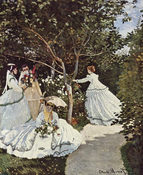 Bức tranh Những cô gái trong vườn được vẽ bởi danh họa Claude Monet. Ảnh: wikipedia