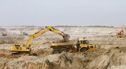 Công trường dự án mỏ sắt Thạch Khê, Hà Tĩnh hồi đầu năm 2011. Ảnh: tư liệu