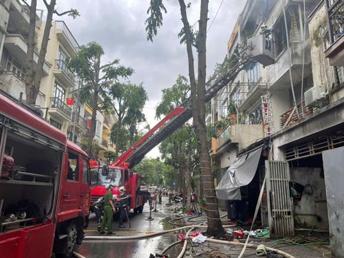 Hiện trường vụ cháy. Ảnh: NAM HIẾU