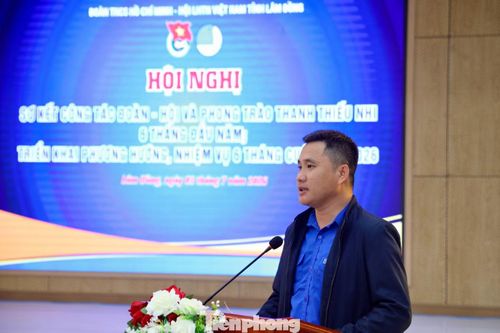 Anh Trương Minh Quang - Bí thư Tỉnh Đoàn Lâm Đồng, phát biểu kết luận.