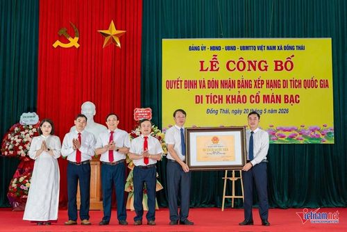 Tháng 5 vừa qua, nơi đây đón nhận bằng xếp hạng Di tích khảo cổ quốc gia Mán Bạc.
