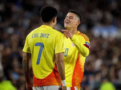 Vũ điệu của James Rodriguez và Luis Diaz sẽ tiếp tục? Ảnh: Imago 