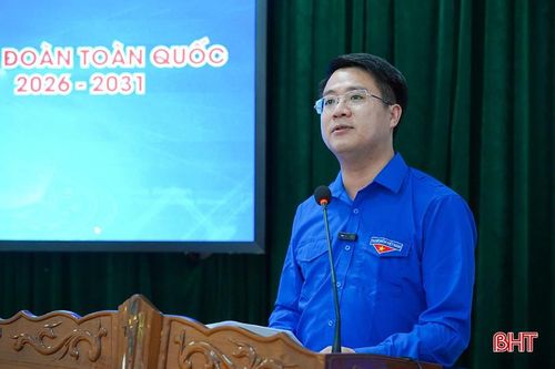 Phó Bí thư Tỉnh đoàn, Chủ tịch Hội đồng Đội tỉnh Nguyễn Viết Hải Đăng thông tin một số kết quả nổi bật của Đại hội đại biểu toàn quốc Đoàn TNCS Hồ Chí Minh lần thứ XIII, nhiệm kỳ 2026 - 2030.