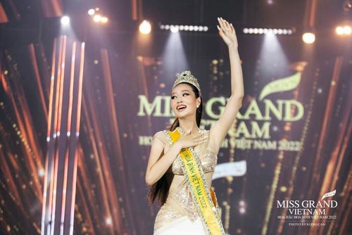 Đoàn Thiên Ân đăng quang Miss Grand Vietnam 2022. (Nguồn: Miss Grand Việt Nam)