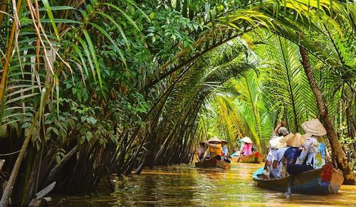 Cảnh đẹp ở cù lao Thới Sơn.