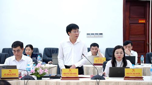 Lãnh đạo Ban Tổ chức Tỉnh ủy Tuyên Quang phát biểu tham luận.