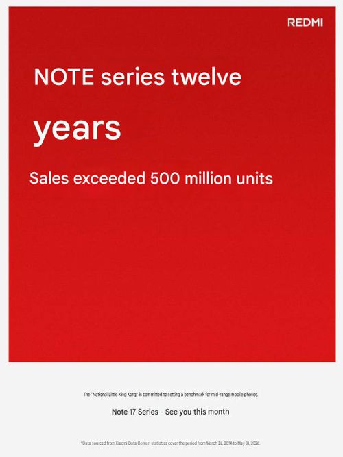 The Redmi Note 17 series officially confirmed.