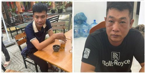 Các đối tượng Trần Trung Thắng và Bùi Vinh Quang (Ảnh: CA)