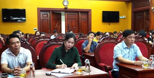 Các đại biểu dự hội nghị tại điểm cầu tỉnh Quảng Trị - Ảnh: H.Tr
