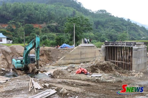 Công trình khôi phục cầu Tân Kiểng, xã Mường Bang.
