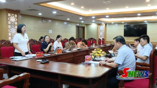 Trưởng đoàn giám sát phát biểu kết luận buổi làm việc.