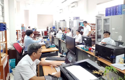 Văn phòng đăng ký đất đai tỉnh An Giang đang thực hiện chuẩn hóa, cập nhật dữ liệu đất đai.