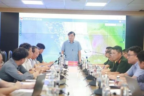 Thứ trưởng Bộ NN&MT Nguyễn Hoàng Hiệp chỉ đạo tại cuộc họp.