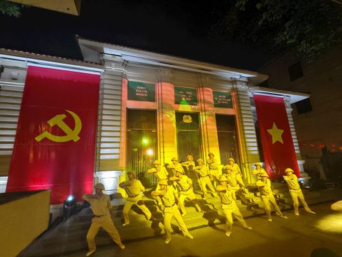Hoạt cảnh trong chương trình. Ảnh: P