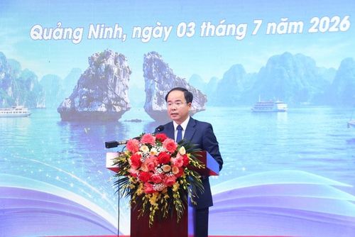 Ông Lê Ngọc Thanh, Giám đốc Sở Văn hóa, Thể thao và Du lịch phát biểu tại buổi lễ. Ảnh: TS