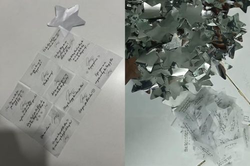 Thu hoạch được bộ sưu tập lời nhắn và chữ ký từ GREY, fan chỉ biết tóm gọn trong vài chữ: Tinh tế, tử tế, kinh tế. - Ảnh: Threads @justbbiboo, @mmr_oyy