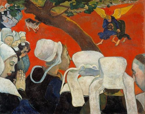  Bức tranh Vision After the Sermon được họa sĩ Paul Gauguin vẽ năm 1888. Ảnh: wikipedia. 