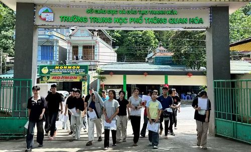 Trường THPT Quan Hóa - nơi Phạm Thị Như Quỳnh theo học.
