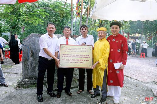 Dòng họ Trần Danh, xã Cẩm Bình huy động nguồn lực tôn tạo quần thể di tích lịch sử văn hóa cấp tỉnh.