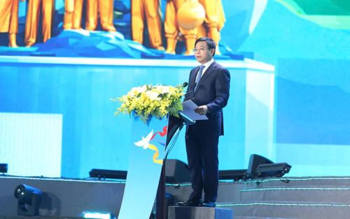 Đồng chí Nguyễn Văn Thắng, Phó Thủ tướng Chính phủ phát biểu tại buổi lễ - Ảnh: Đ.V