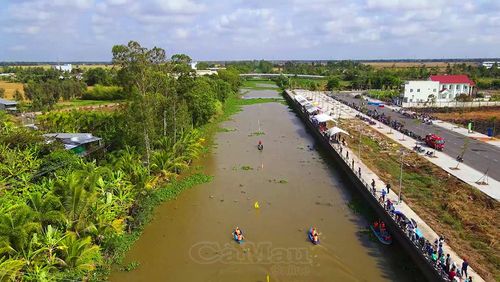 Tuyến kênh Nàng Rền, xã Vĩnh Lợi được đề nghị chọn là điểm tổ chức giải đua ghe Ngo phục vụ khách tham quan.
