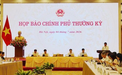 Họp báo Chính phủ thường kỳ tháng 6/2026. Ảnh: Linh Vũ