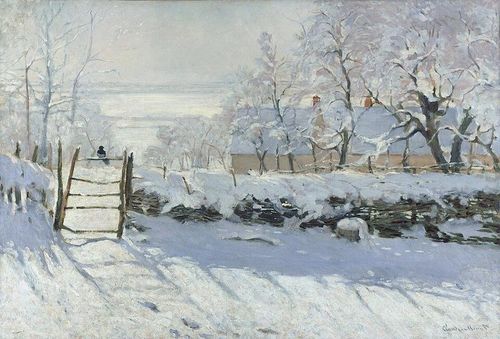  Bức tranh Chim ác là, được vẽ năm 1869, là tác phẩm của Claude Monet. Ảnh: Bảo tàng Orsay 