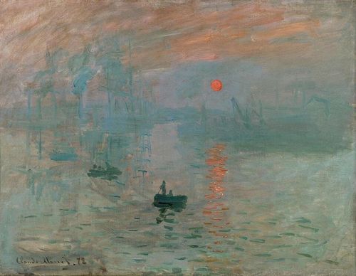 Bức tranh Ấn tượng, Mặt Trời mọc của Claude Monet. Ảnh: Bảo tàng Marmottan
