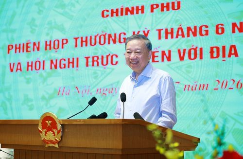 Tổng Bí thư, Chủ tịch nước Tô Lâm phát biểu chỉ đạo. Ảnh: Dương Giang – TTXVN